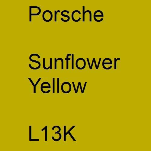 Porsche, Sunflower Yellow, L13K.